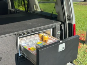 Drawer System with 12v drawer style fridge