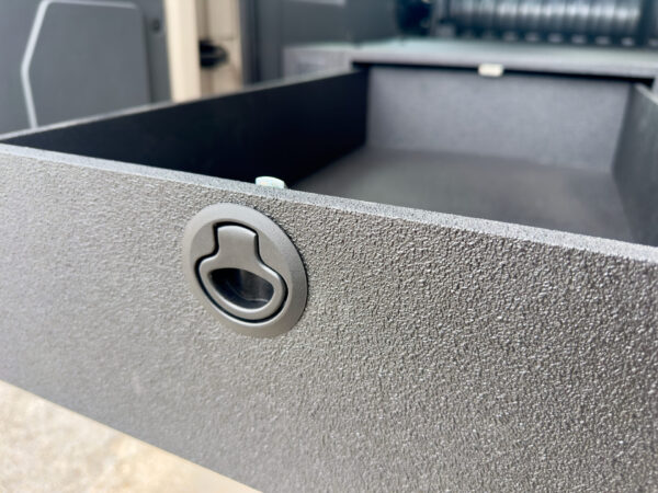 Drawer System with Marine Slam Latch