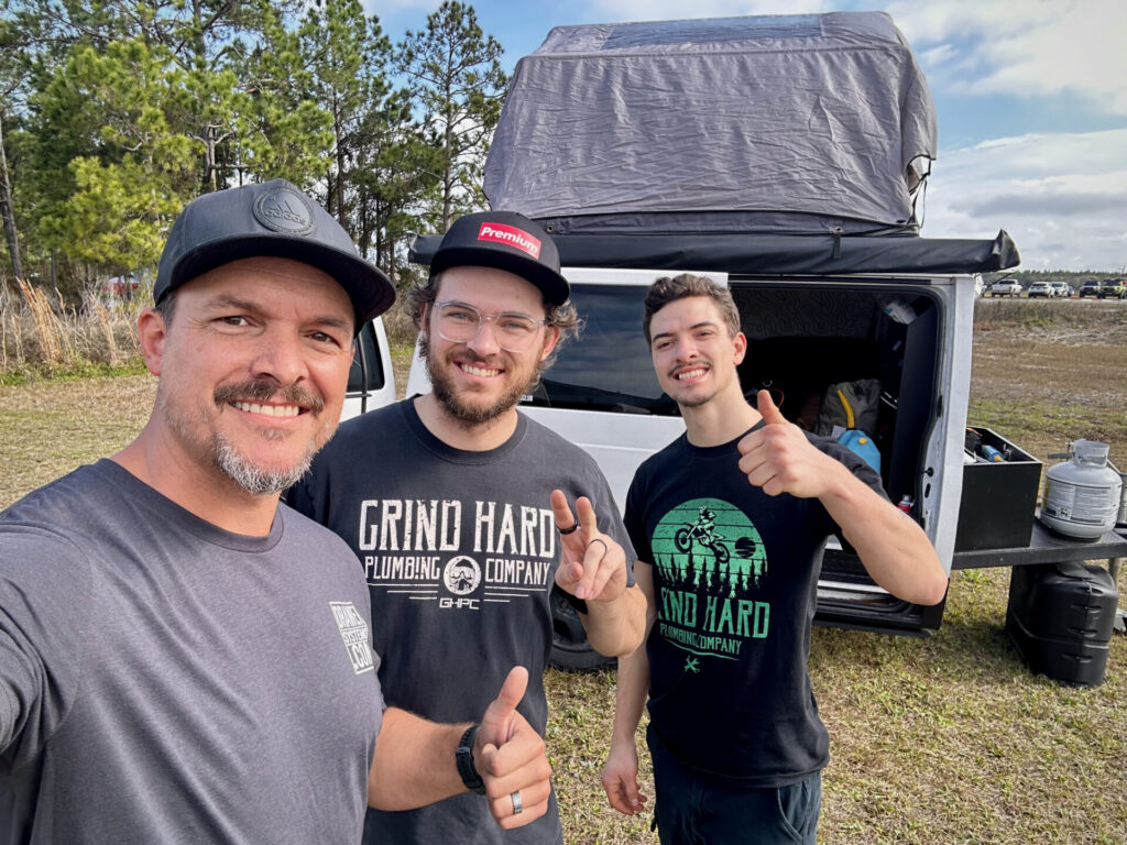 Selfie with Grind Hard Plumbing Co